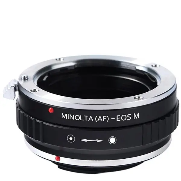 K&F Concept Adaptor montura K&F Concept Minolta (AF)-EOS M de la Minolta AF/Sony A la Canon EOS M