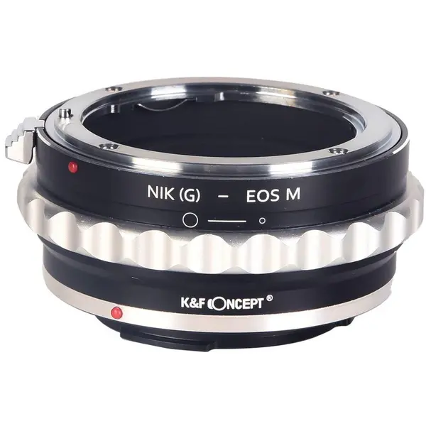 K&F Concept Adaptor montura K&F Concept Nik(G)-EOS M de la Nikon G la Canon EOS M