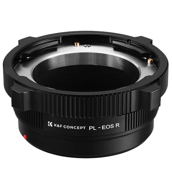 K&F Concept Adaptor Montura PL-EOS R, Focalizare la Infinit, Aluminiu Anodizat Dur, Compatibil Canon EOS R