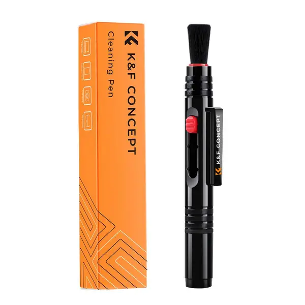 K&F Concept Creion de Curatare, Varf Dublu, Perie Moale, Design 3 in 1, Marime Compacta