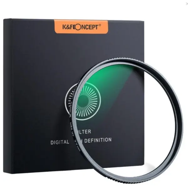 K&F Concept Filtru K&F Concept Slim Green Super Hard MC UV 52mm GERMAN OPTICS Schott B270 KF01.1065