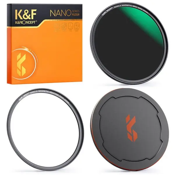 K&F Concept Filtru magnetic K&F Concept 58mm NANO-X ND64 Series Neutral Density Lens Filter HD SKU.1739