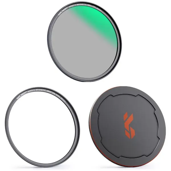 K&F Concept Filtru magnetic K&F Concept Nano-X CPL HD Waterproof cu adaptor 72mm si capac SKU.1715