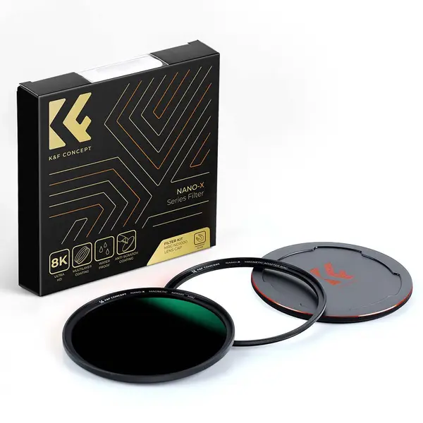 K&F Concept Filtru Magnetic ND1000, Diametru 72mm, Seria Nano-X, 16 Straturi Nano-Coating, Instalare Rapida