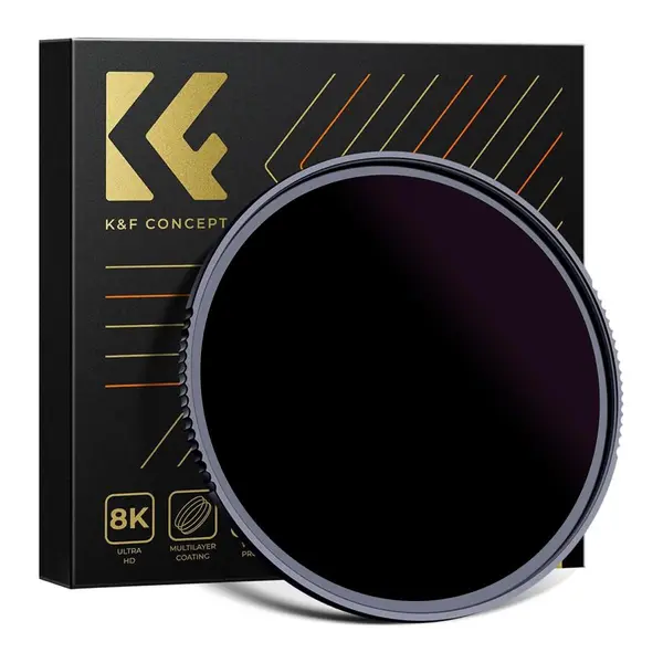 K&F Concept Filtru Solar ND100000, 72mm, 16.6-Stop, Nano-X, Sticla Optica, Rama Aluminiu