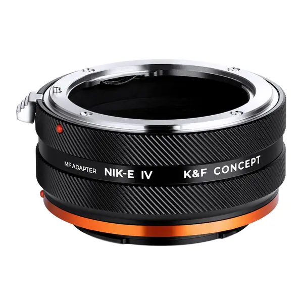 K&F Concept KF.M11106 Inel Adaptor Obiectiv, Nikon F la Sony E, Aliaj Aluminiu-Magneziu, Focalizare Macro si Infinit, Control