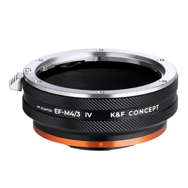 K&F Concept KF-M12126 Adaptor Obiectiv Canon EF la M4/3, Precizie Inalta, Anti-reflexie, Aliaj Aluminiu-Magneziu