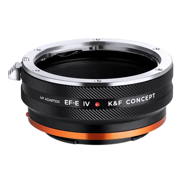 K&F Concept M12106 Adaptor Canon EF la Sony E, Aliaj Aluminiu-Magneziu, Control Manual, Focalizare la Infinit