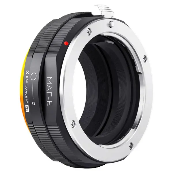 K&F Concept MAF-NEX Adaptor Montura Obiectiv, Minolta AF la Sony NEX E-Mount, Metal, Focalizare Manuala, Fara Autofocus