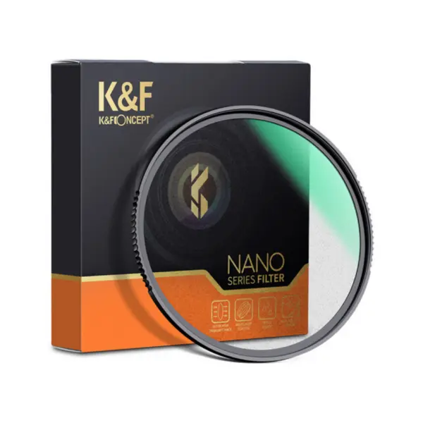 K&F Concept Nano-X Black Mist 1/2 Filtru Foto, Diametru 72mm, Grad 1/2, Multi-Coating, Rama Aluminiu, Design Slim