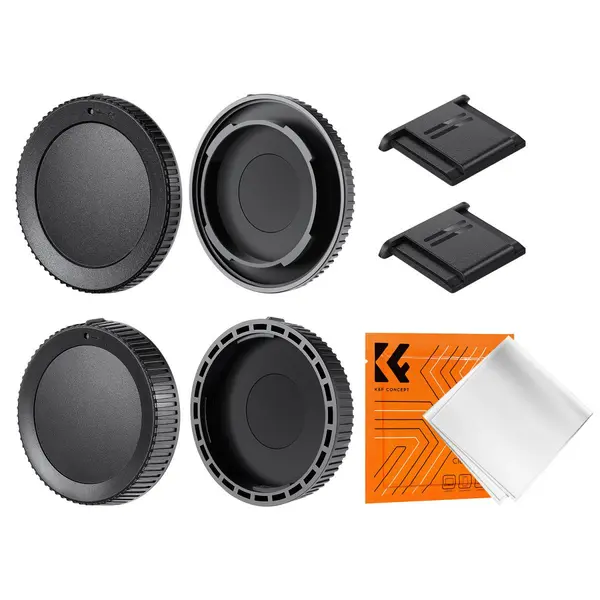 K&F Concept Set Capace Nikon Z-mount, 2x Capac Corp, 2x Capac Obiectiv, 2x Capac Blitz, Material ABS