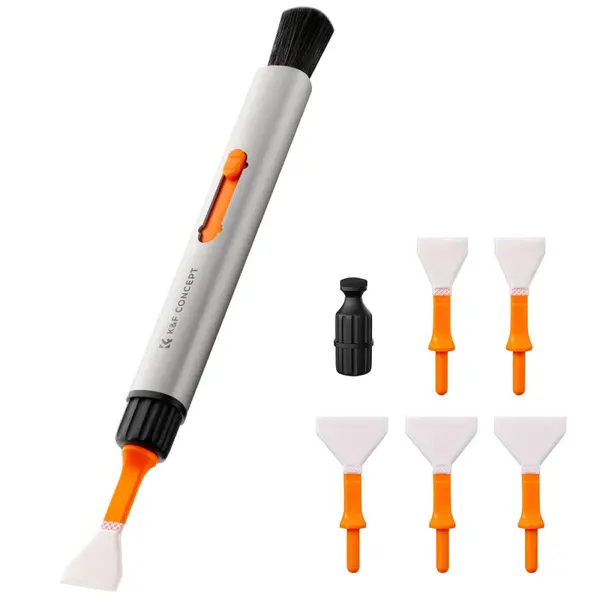 K&F Concept Set Creion Curatare Inlocuibil, Cap Silicon x2, Betisoare Curatare APS-C x2, Betisoare Curatare Full-Frame x4