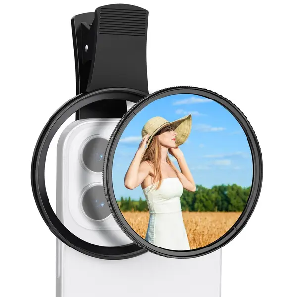 K&F Concept Suport Telefon Universal, Filtru 67mm CPL si Black Mist 1/4, 2-in-1, 18 Straturi Anti-reflexie