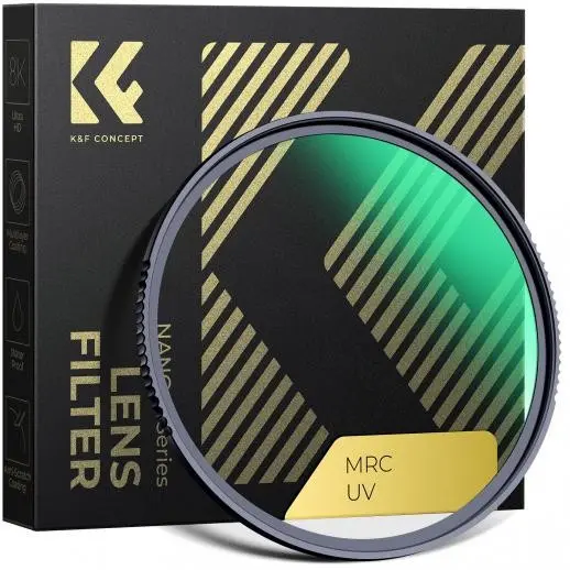 K&F Concept XU06 Filtru MCUV 62mm, Sticla Optica Japoneza, Acoperire Nano-X 28 Straturi, Rezistent la Apa si Zgarieturi