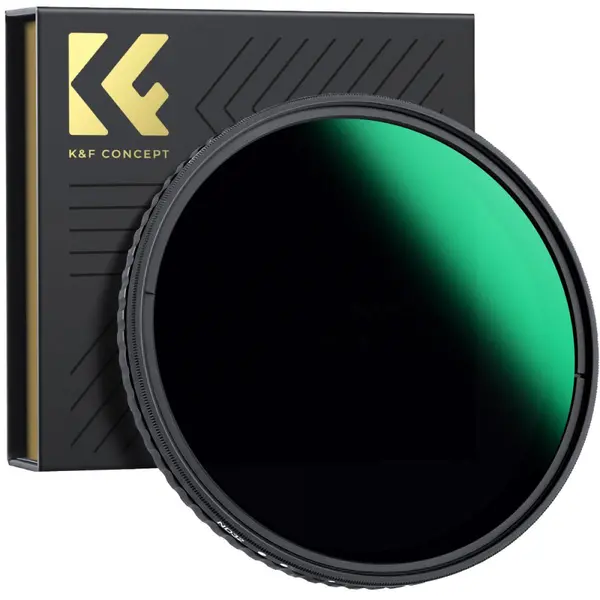 K&F Concept XV40 Nano-X Filtru ND Variabil 82mm, ND8-ND128, Sticla AGC, Fara Cruce Neagra X, 40 Straturi Nano