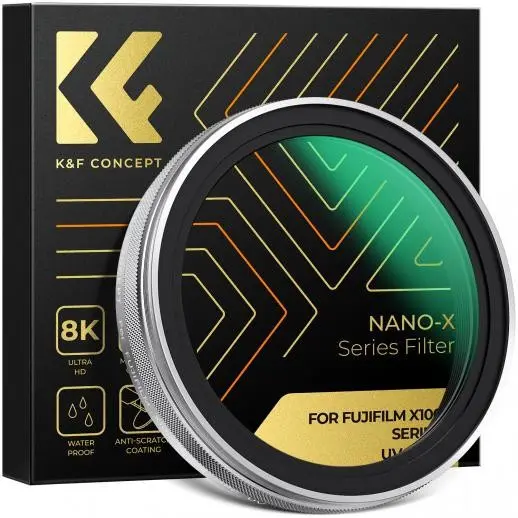 K&F Filtru MCUV 52mm, Compatibil Fujifilm X100/X100F/X100S/X100T/X100V/X100VI, Magnetic, Cadru CNC, Nano-Coating 28 Straturi