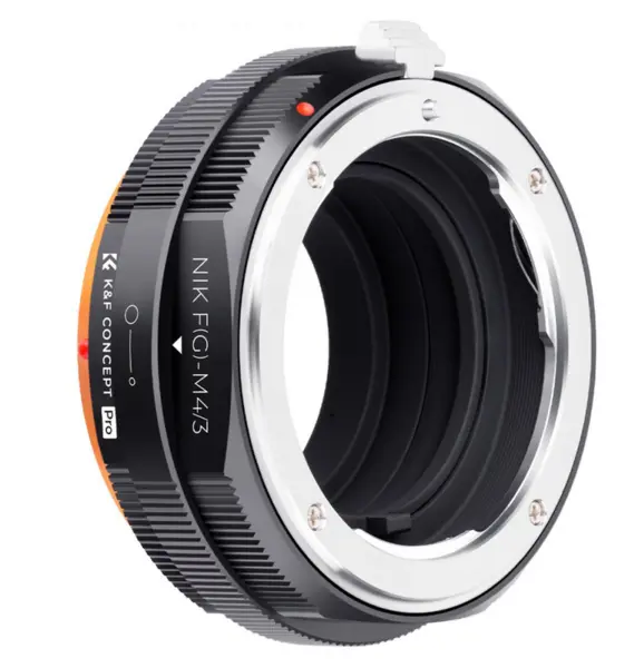 K&F KF M18125 Adaptor Montura Obiectiv, Nikon G la Micro Four Thirds, Constructie Metalica, Focus la Infinit, Fara Contacte