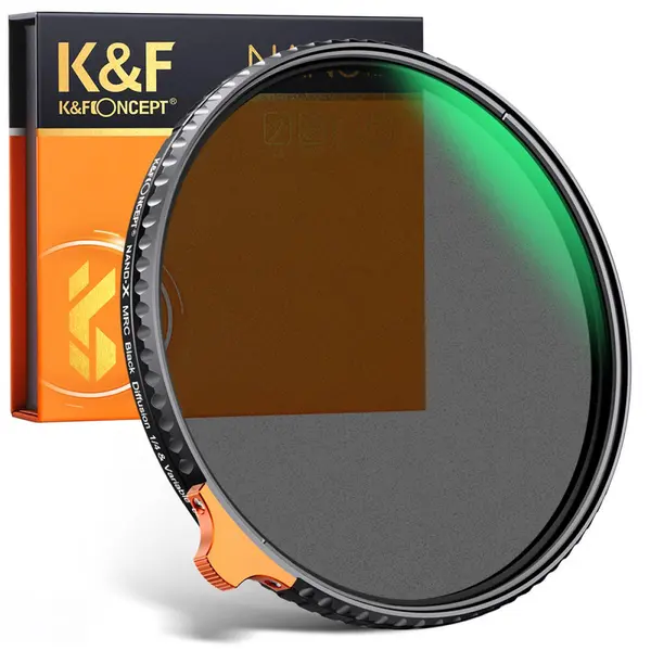 K&F Nano X Series Filtru Foto 2 in 1, Black Mist 1/4, ND Variabil ND2-ND32, 1-5 Stop, 52mm, 28 Straturi Multi-Coating
