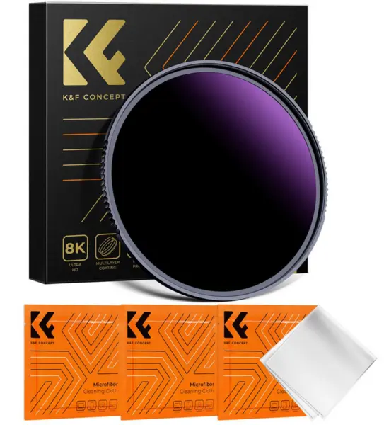K&F Nano-X Ultra Filtru ND1000000, 58mm, 20 Stopuri, Acoperire Nano 28 Straturi, Rezistent la Apa si Zgarieturi