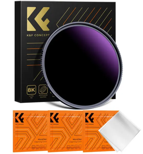 K&F Nano-X Ultra Filtru ND1000000, Diametru 72mm, 20 Stops, Sticla Optica HD, Waterproof, Anti-Reflex