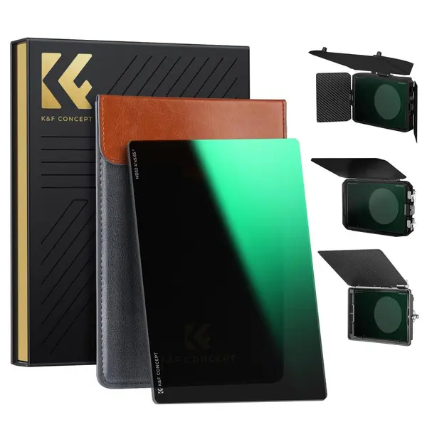 K&F ND32 Filtru ND Patrat, 4x5.65 Inch, 5 Stopuri, Compatibil Tilta si SmallRig, Sticla Optica AGC, Tratament Nano 28 Straturi