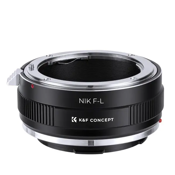 K&F NIK-L Adaptor Montura Obiectiv, Nikon F G-Type la L-Mount, Focus Manual, Compatibil Leica, Panasonic, Sigma