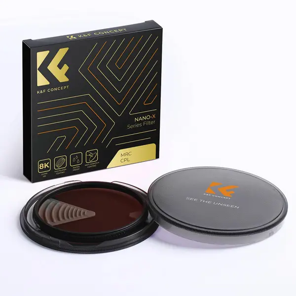 K&F XC16 Filtru CPL 95mm, Sticla Optica B270, 28 Straturi Multi-Coating, Anti-Zgariere, Impermeabil