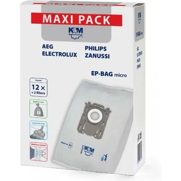 K&M Saci de vid K&M 12 + 2 EP-BAG MAXI