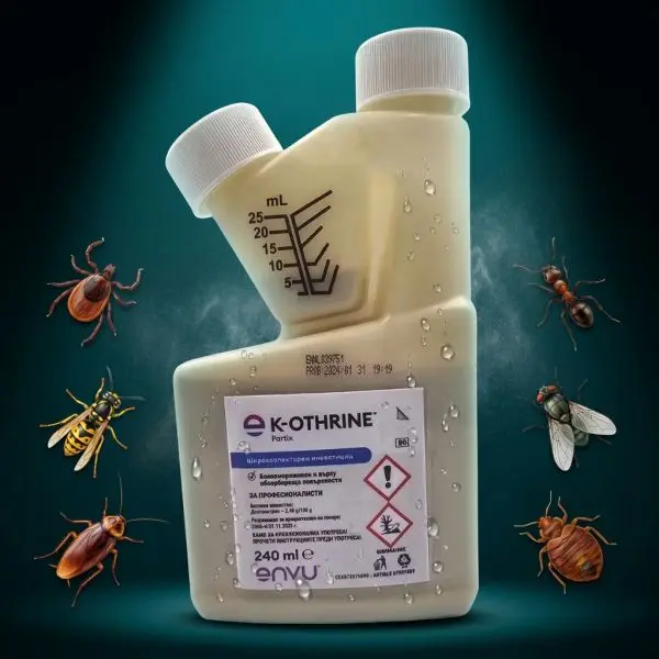 K-Othrine Partix SC 25 240ml solutie insecticid anti plosnite de pat gandaci capuse furnici muste molii tantari viespi