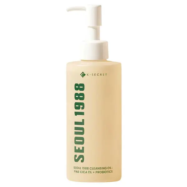 K-SECRET – SEOUL 1988 Cleansing Oil : Pine Cica 1% + Probiotics, 200ml