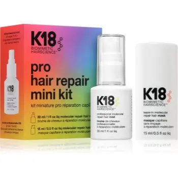 K18 Molecular Repair Mini Kit set cadou pentru par deteriorat