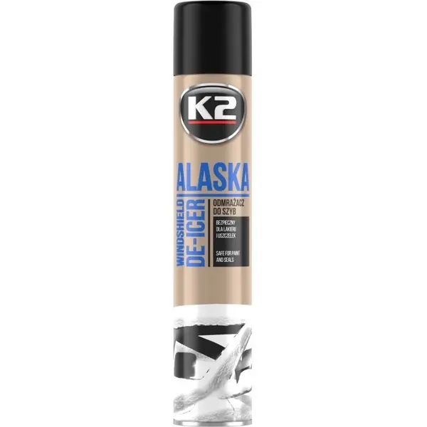 K2 Alaska De-Icer Spray Dezghetat Parbriz Si Geamuri Pana La -70 C 750ML K608