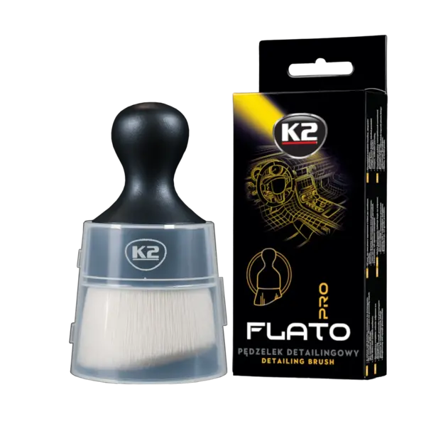 K2 Flato Pro pensula compacta pentru detailing cu peri de catifea