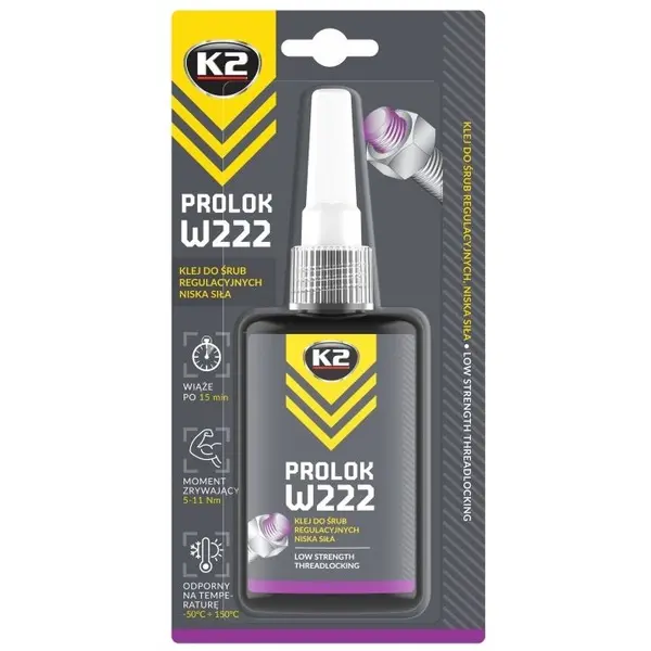 K2 Prolok W222 Solutie Blocat Suruburi Mov 50ML W22225
