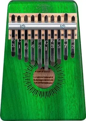 Kalimba Sela - 10 Mahogany, verde
