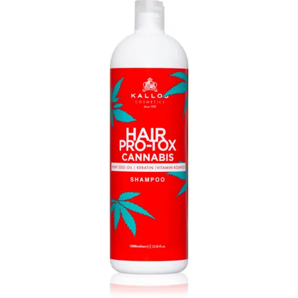 Kallos Hair Pro-Tox Cannabis sampon pentru regenerare cu ulei de canepa 1000 ml