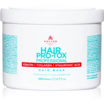 Kallos Hair Pro-Tox Masca pentru par deteriorat cu ulei de cocos, acid hialuronic si colagen