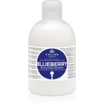 Kallos KJMN Professional Blueberry șampon regenerator pentru par uscat, deteriorat si tratat chimic