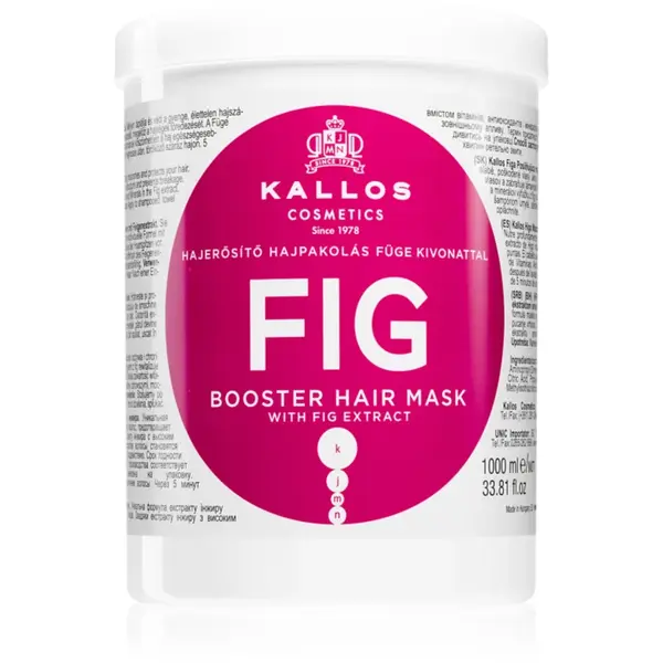 Kallos KJMN Professional Fig mască hrănitoare profundă pentru păr 1000 ml