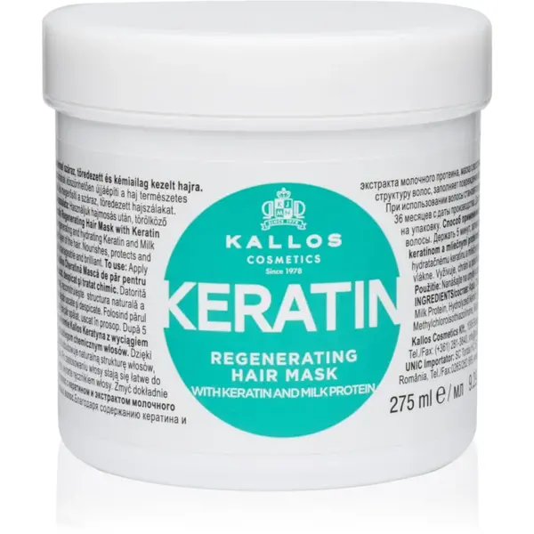 Kallos KJMN Professional Keratin Masca de par cu keratina 275 ml