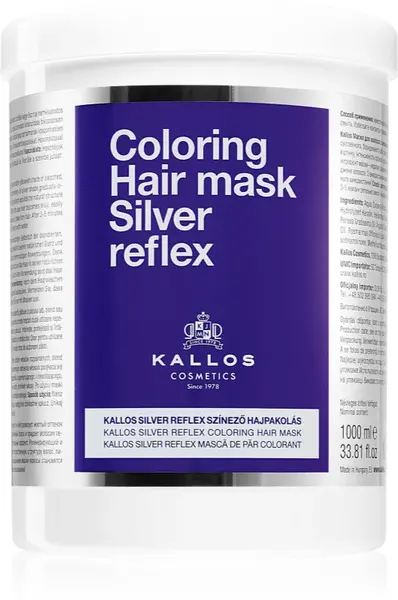 Kallos Masca de par, 1L, Silver Reflex