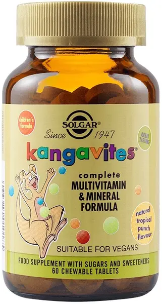 Kangavites, fructe tropicale, 60 tablete, Solgar