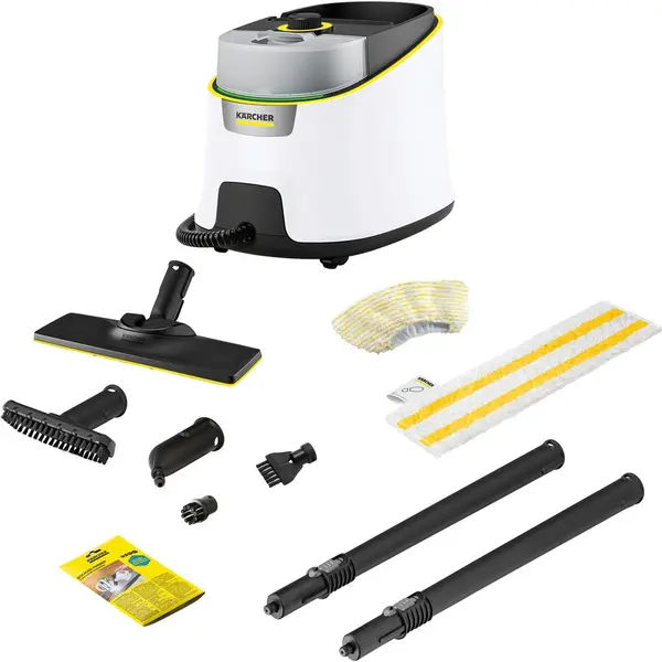 Karcher Aparat de curatat cu abur Kärcher SC 4 Deluxe EasyFix, 2250W, cu set de curatare a podelelor EasyFixm Alb-Negru