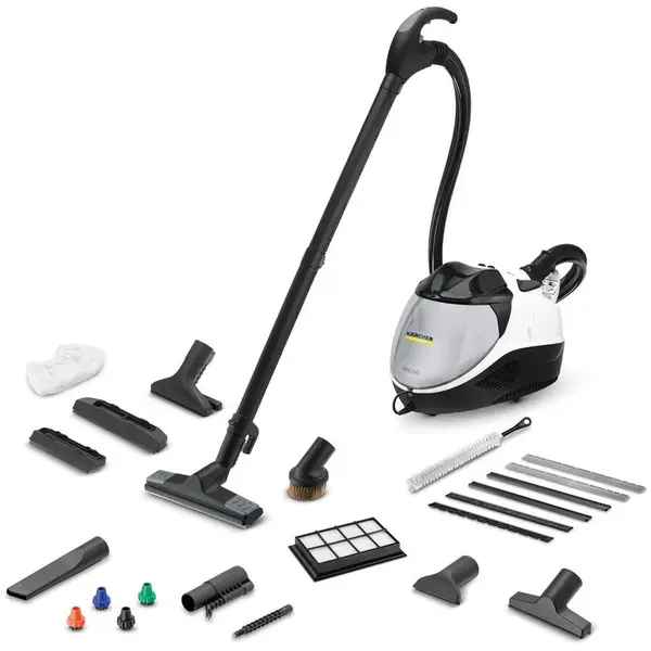 Karcher Aspirator cu abur Karcher SV 7, 2200 W, 4 bar, Alb/Negru