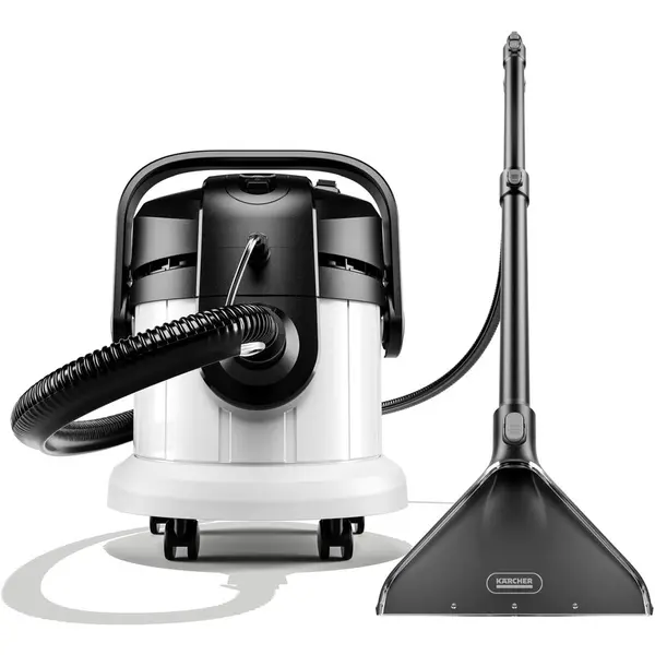 Karcher Aspirator cu spalare prin injectie-extractie Karcher SE 4 Plus, 1000 W, capacitate rezervor apa curata 4 l, capacitate rezervor apa murdara 4 l, Alb