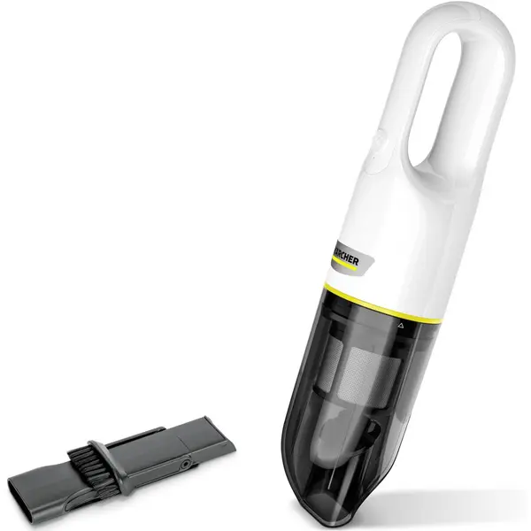 Karcher Aspirator de mana Karcher CVH 2, 70 W, recipient 150 ml, 7.2 V, filtru HEPA, duza de curatare 2 in 1, incarcator, 1.198-330.0, Alb-Negru