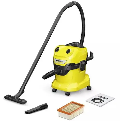 Karcher Aspirator umed/uscat Karcher WD 4 V-20/5/22, 1000W, Galben/Negru
