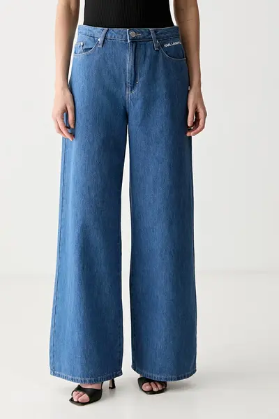 Karl Lagerfeld blugi wide leg pentru femei IKON
