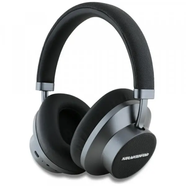 Karl Lagerfeld Casti over-ear Karl Lagerfeld Saffiano Elongated Bluetooth ANC, Negre