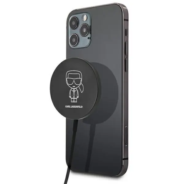 Karl Lagerfeld Incarcaror wireless Karl Lagerfeld KLCBMSIKBK, 15W, MagSafe